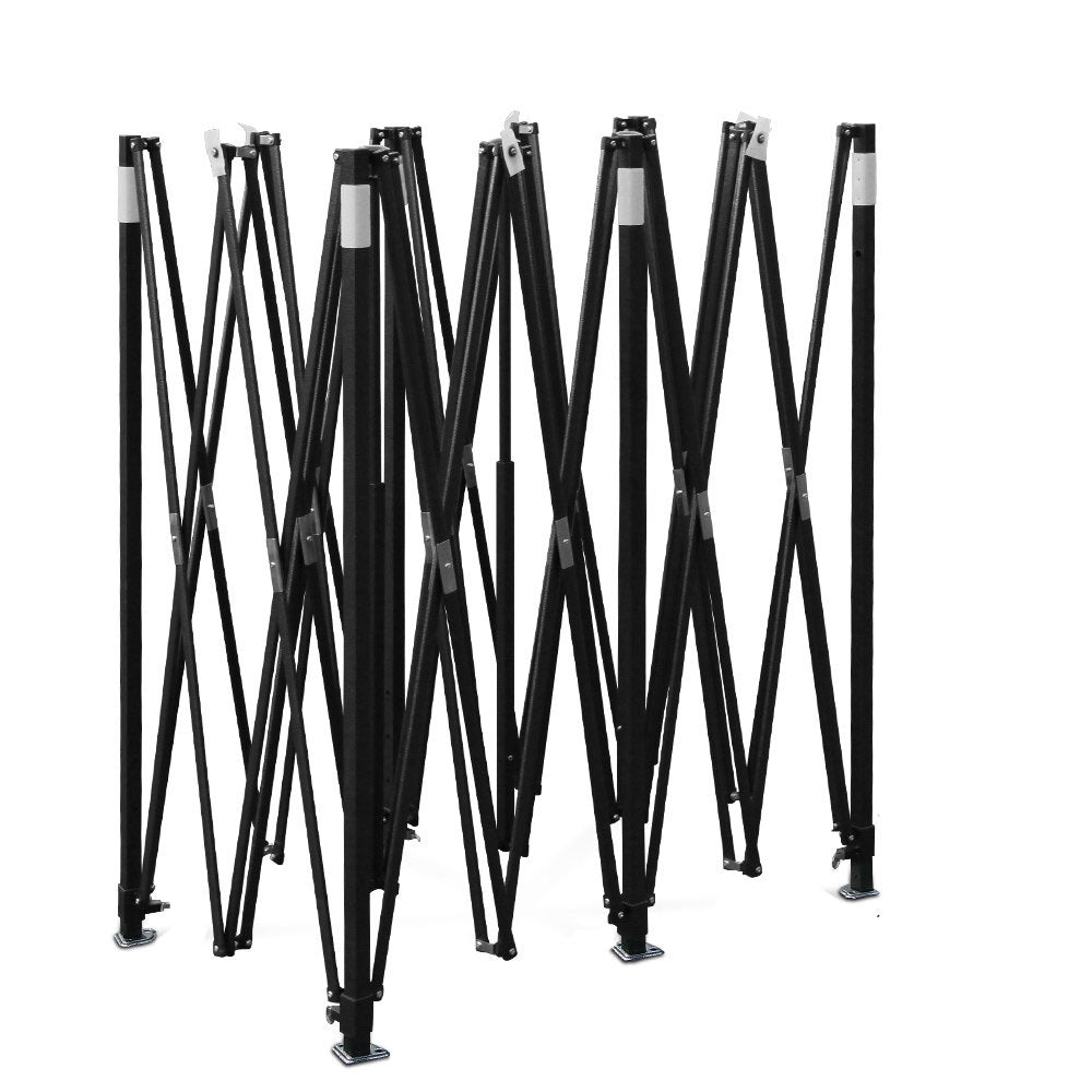 Gazebo Pop Up Marquee 3x6 Folding Outdoor 500D Tent Base Pod Black - Home & Garden > Shading > Canopies & Gazebos - Rivercity House & Home Co. (ABN 18 642 972 209) - Affordable Modern Furniture Australia