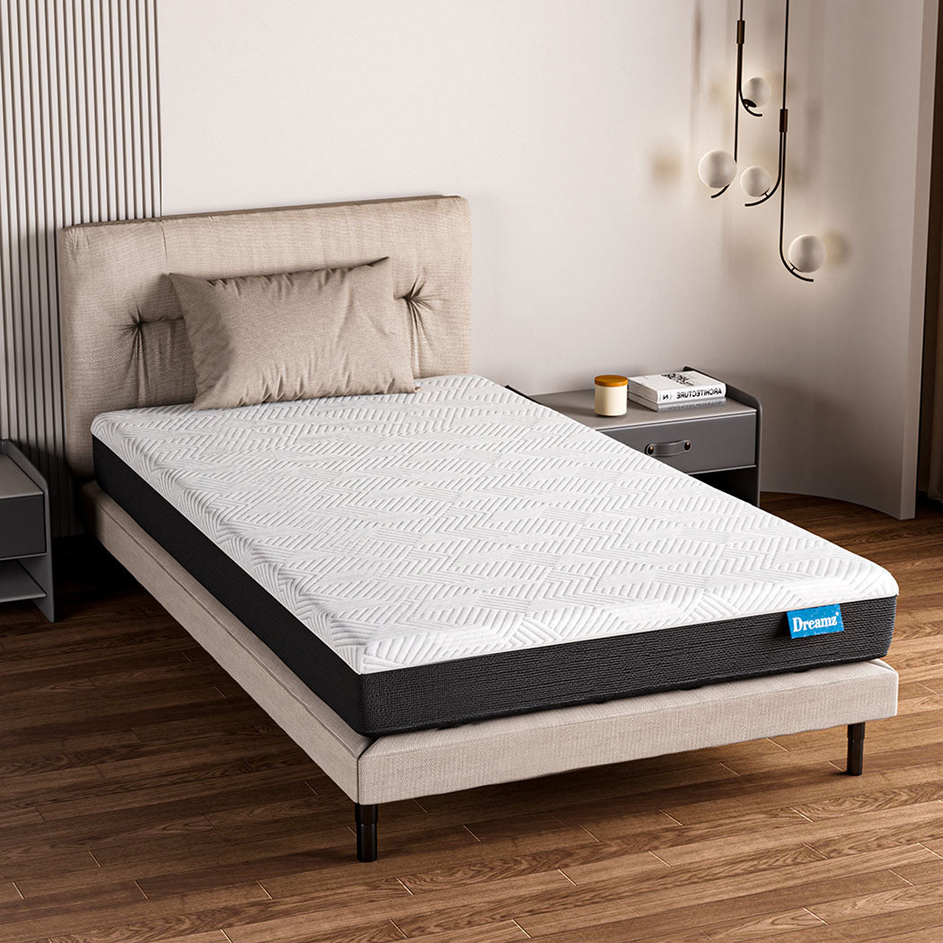 Gel Memory Foam Single Mattress with Breathable Cooling Layer - Blue - Rivercity House & Home Co. (ABN 18 642 972 209) - Affordable Modern Furniture Australia