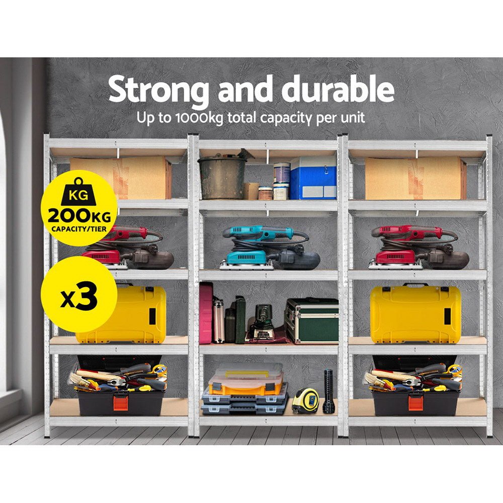Giants 3x1.8M Warehouse Shelving Rack Racking Garage Metal Storage Shelves - Tools > Tools Storage > Wall Storage Racks - Rivercity House & Home Co. (ABN 18 642 972 209) - Affordable Modern Furniture Australia