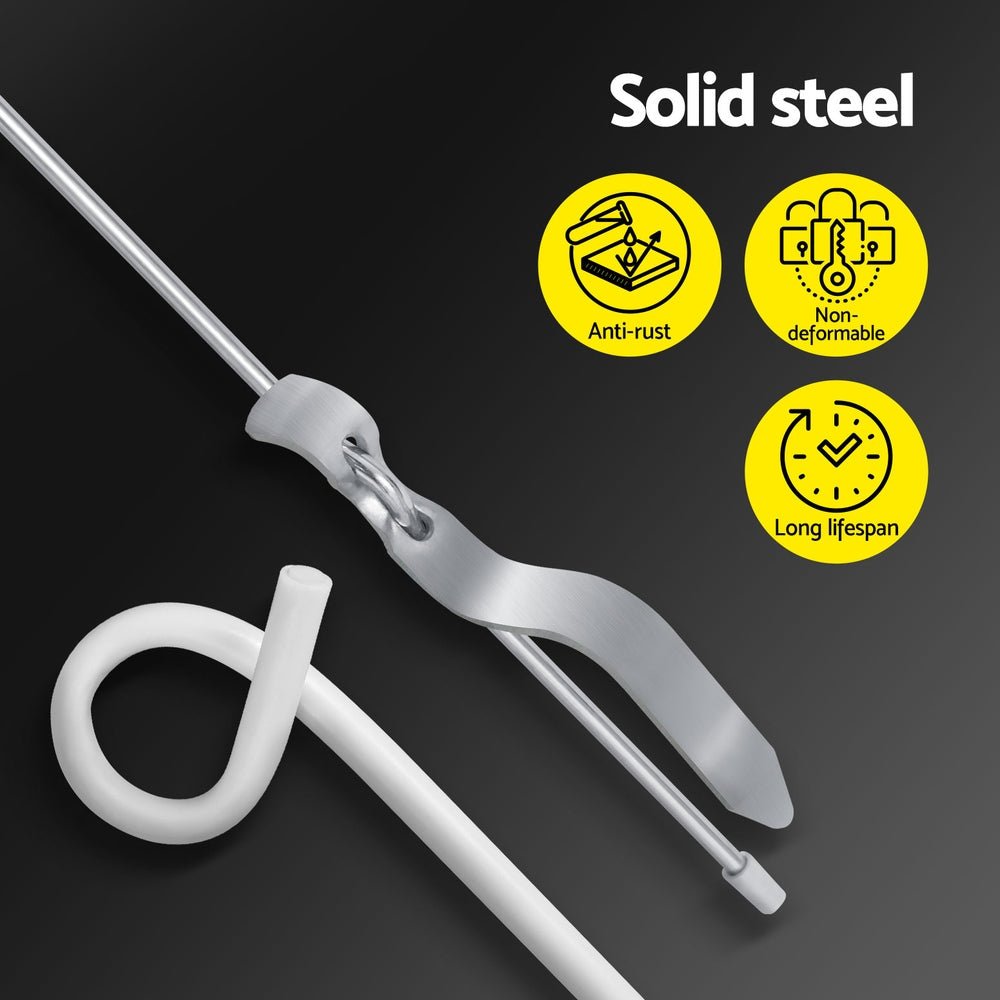 Giantz 20x Electric Fence Pigtail Posts Steel Tape Fencing - Home & Garden > Home & Garden Others - Rivercity House & Home Co. (ABN 18 642 972 209) - Affordable Modern Furniture Australia