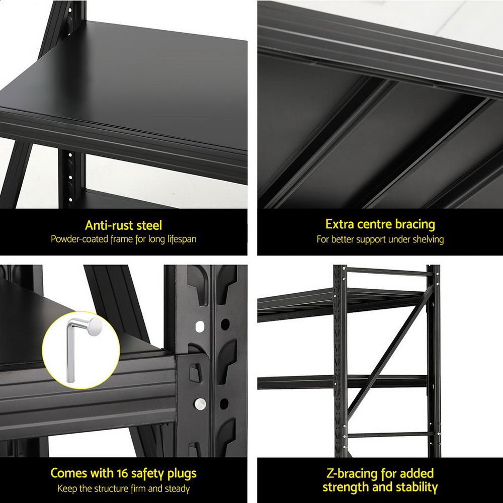 Giantz 2.4Mx2M Warehouse Shelving Garage Rack - Home & Garden > Storage - Rivercity House & Home Co. (ABN 18 642 972 209) - Affordable Modern Furniture Australia