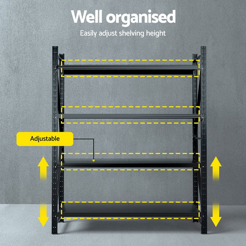 Giantz 2.4Mx2M Warehouse Shelving Garage Rack - Home & Garden > Storage - Rivercity House & Home Co. (ABN 18 642 972 209) - Affordable Modern Furniture Australia