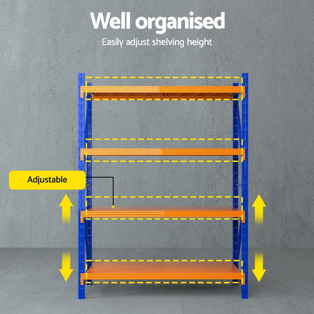Giantz 2Mx1.5M Warehouse Shelving Garage Rack - Home & Garden > Storage - Rivercity House & Home Co. (ABN 18 642 972 209) - Affordable Modern Furniture Australia