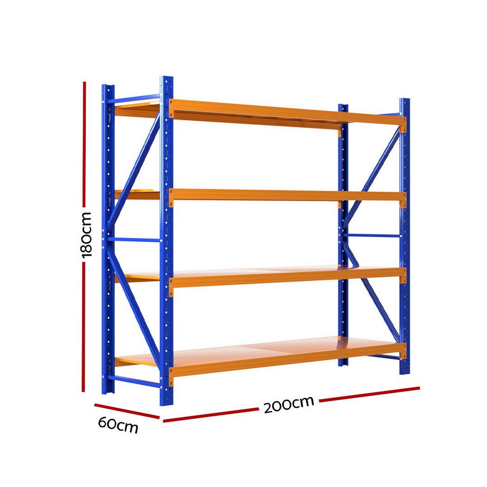 Giantz 2Mx1.8M Warehouse Shelving Garage Rack - Home & Garden > Storage - Rivercity House & Home Co. (ABN 18 642 972 209) - Affordable Modern Furniture Australia