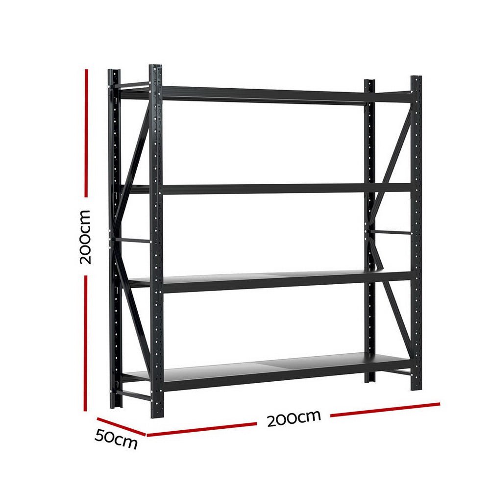 Giantz 2Mx2M Warehouse Shelving Garage Rack - Home & Garden > Storage - Rivercity House & Home Co. (ABN 18 642 972 209) - Affordable Modern Furniture Australia
