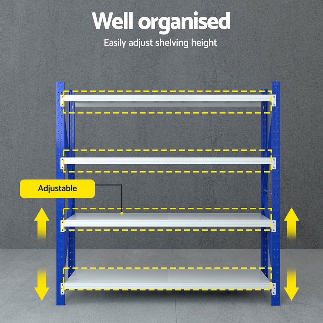 Giantz 2Mx2M Warehouse Shelving Garage Rack - Home & Garden > Storage - Rivercity House & Home Co. (ABN 18 642 972 209) - Affordable Modern Furniture Australia