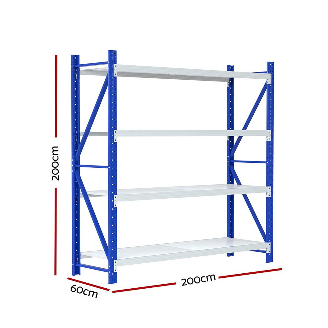 Giantz 2Mx2M Warehouse Shelving Garage Rack - Home & Garden > Storage - Rivercity House & Home Co. (ABN 18 642 972 209) - Affordable Modern Furniture Australia