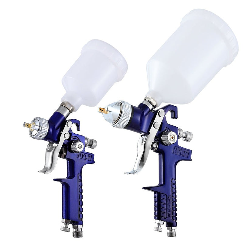 Giantz 2PC HVLP Air Spray Gun Gravity Feed Cup Nozzles Included - Tools > Air Compressor > Air Compressors - Rivercity House & Home Co. (ABN 18 642 972 209) - Affordable Modern Furniture Australia