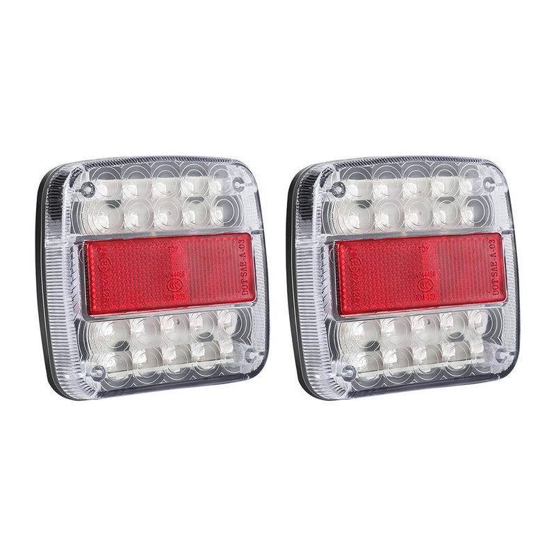 Giantz Pair 26 LED Tail Lights Stop Reverse Indicator 12V Ute Trailer Truck - Auto Accessories > Lights - Rivercity House & Home Co. (ABN 18 642 972 209) - Affordable Modern Furniture Australia