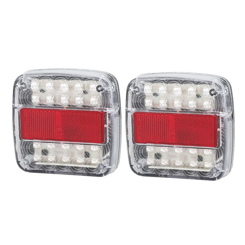 Giantz Pair 26 LED Tail Lights Stop Reverse Indicator 12V Ute Trailer Truck - Auto Accessories > Lights - Rivercity House & Home Co. (ABN 18 642 972 209) - Affordable Modern Furniture Australia