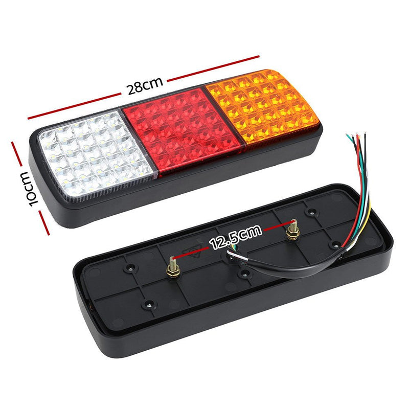 Giantz Pair 75 LED Tail Lights Stop Reverse Indicator 12V Ute Trailer Caravan Truck Boat - Auto Accessories > Lights - Rivercity House & Home Co. (ABN 18 642 972 209) - Affordable Modern Furniture Australia