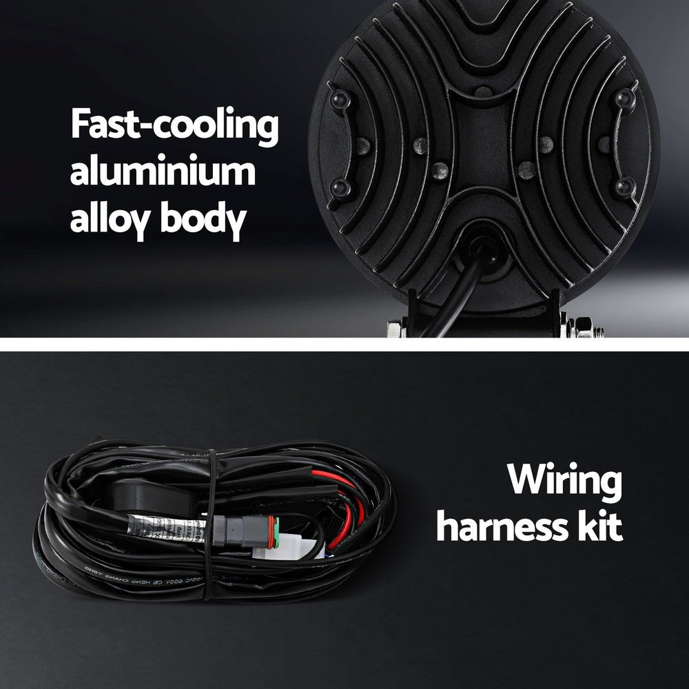 Giantz Pair LED Driving Lights 4.5 Inch Flood Spot Lights Car Truck SUV 12V 24V - Auto Accessories > Lights - Rivercity House & Home Co. (ABN 18 642 972 209) - Affordable Modern Furniture Australia