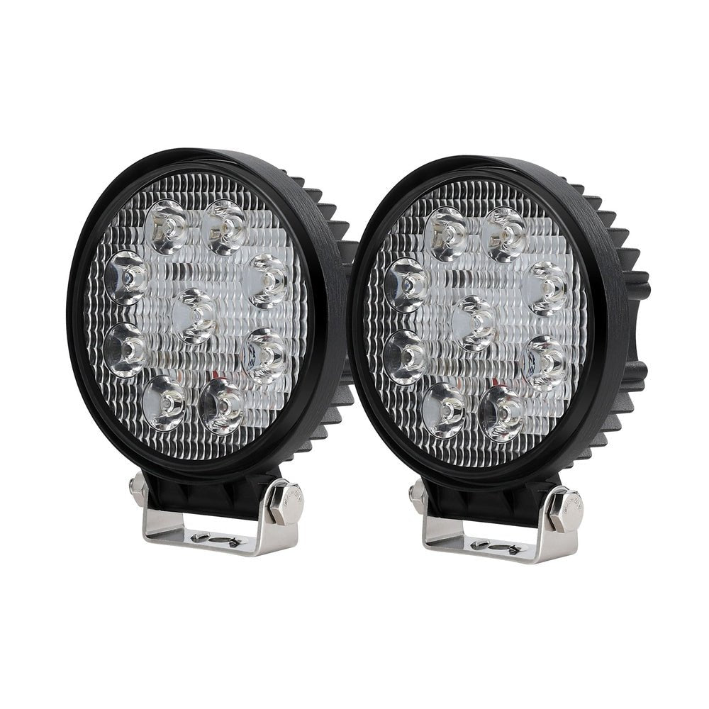 Giantz Pair LED Driving Lights 4.5 Inch Flood Spot Lights Car Truck SUV 12V 24V - Auto Accessories > Lights - Rivercity House & Home Co. (ABN 18 642 972 209) - Affordable Modern Furniture Australia