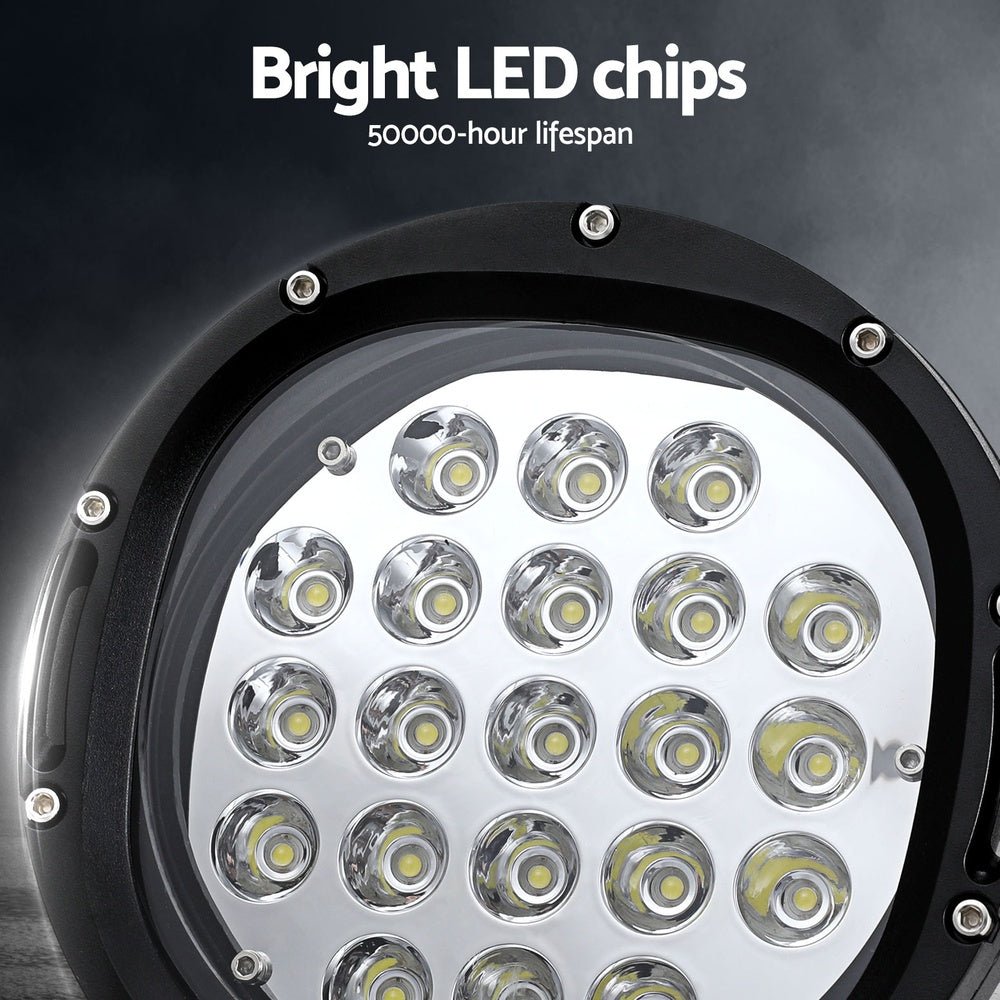 Giantz Pair LED Driving Lights 7 Inch Flood Spot Lights Car Truck SUV 12V 24V - Auto Accessories > Lights - Rivercity House & Home Co. (ABN 18 642 972 209) - Affordable Modern Furniture Australia