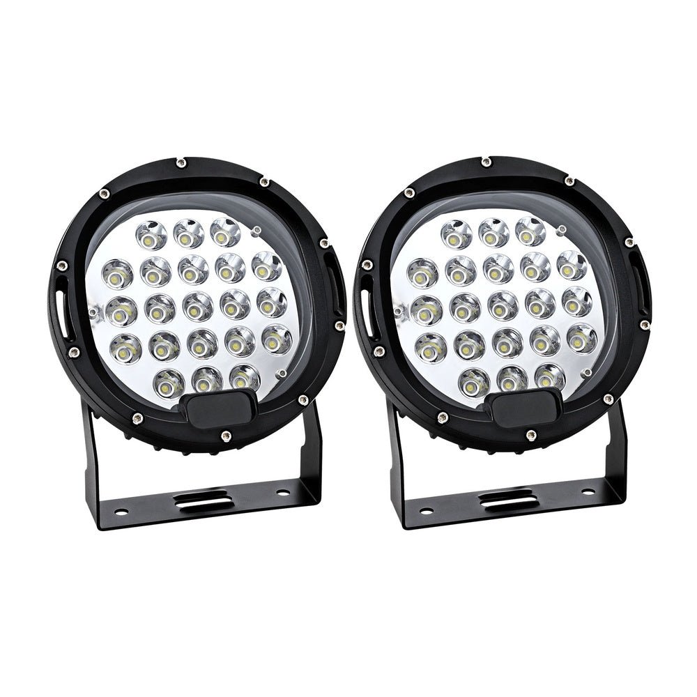 Giantz Pair LED Driving Lights 7 Inch Flood Spot Lights Car Truck SUV 12V 24V - Auto Accessories > Lights - Rivercity House & Home Co. (ABN 18 642 972 209) - Affordable Modern Furniture Australia
