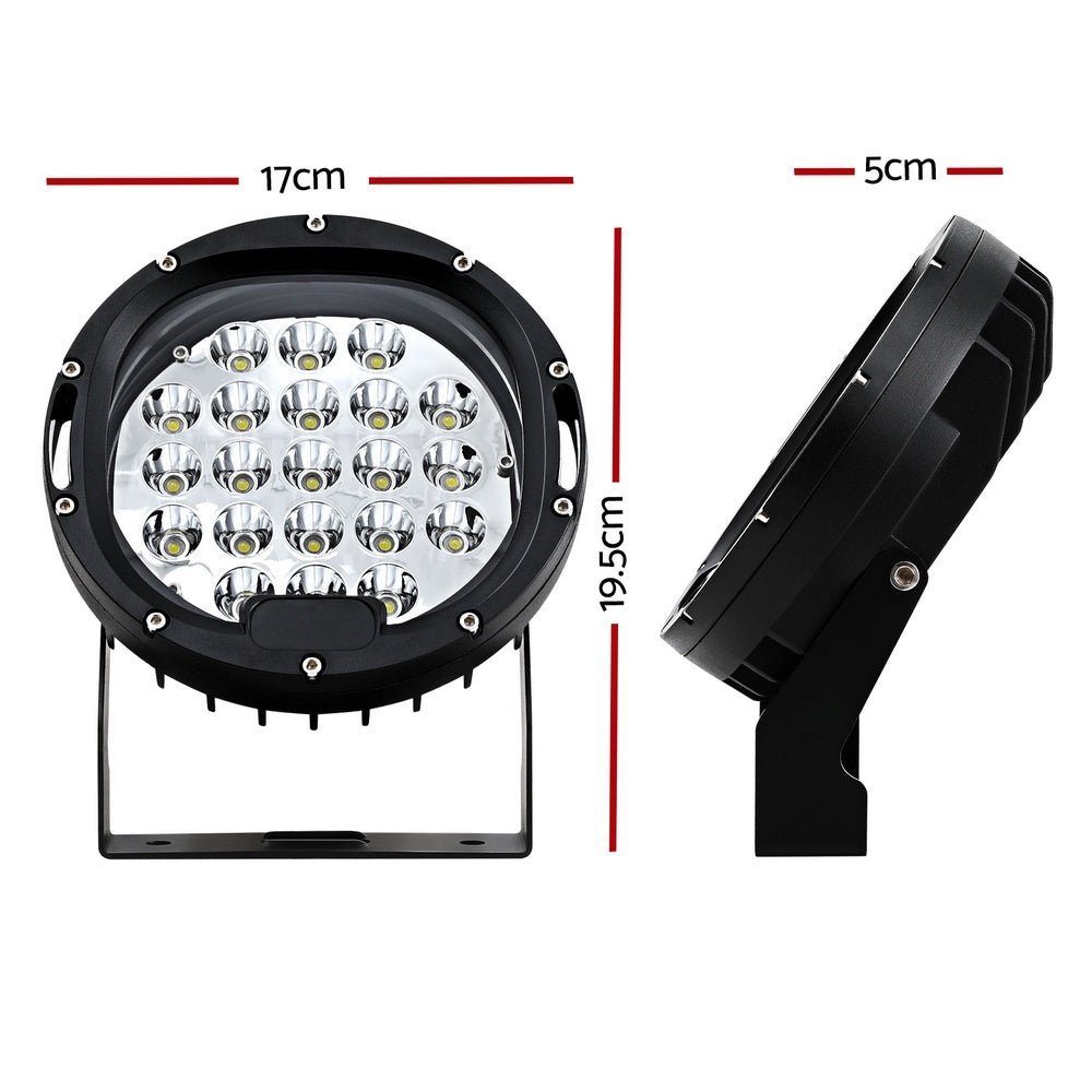 Giantz Pair LED Driving Lights 7 Inch Flood Spot Lights Car Truck SUV 12V 24V - Auto Accessories > Lights - Rivercity House & Home Co. (ABN 18 642 972 209) - Affordable Modern Furniture Australia