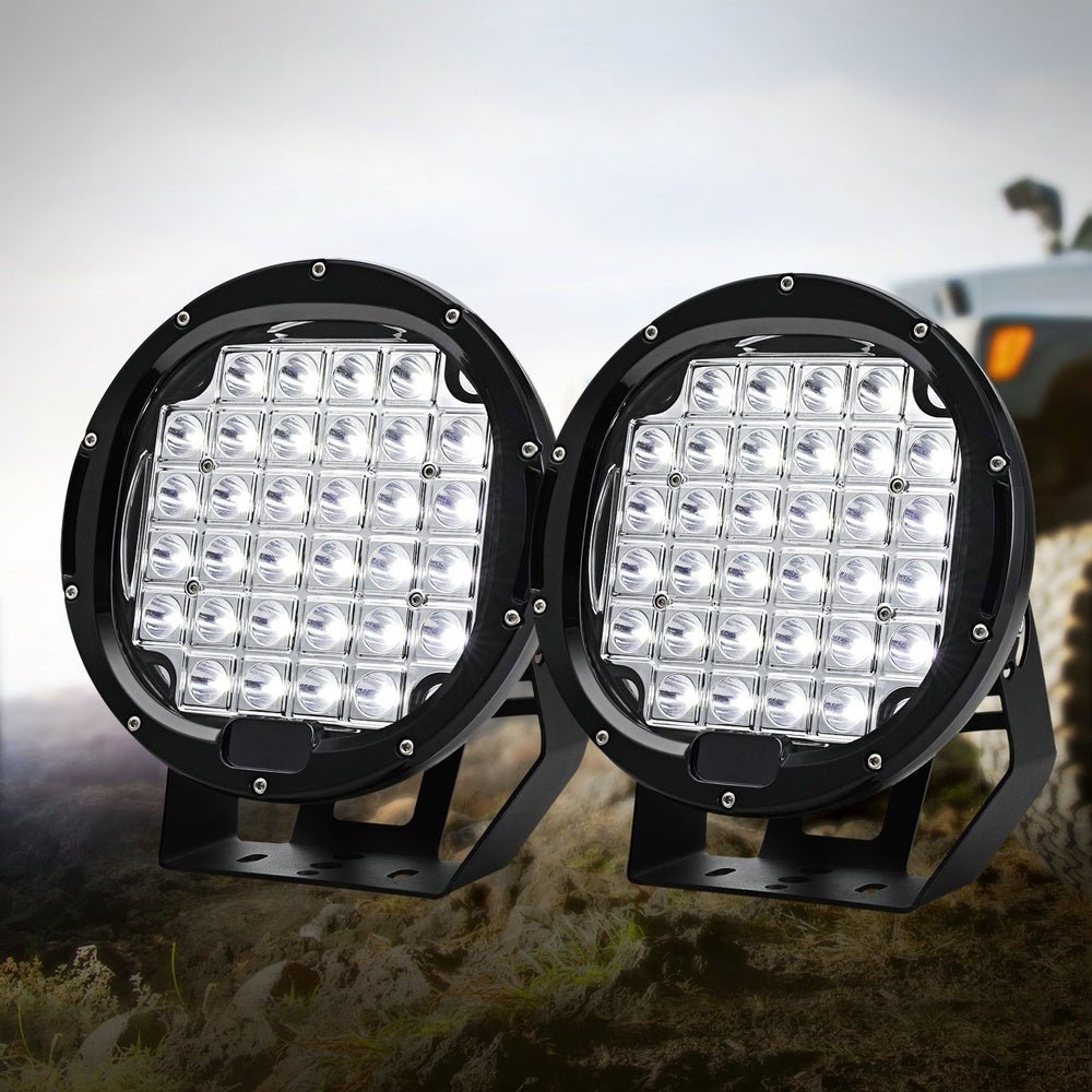 Giantz Pair LED Driving Lights 9 Inch Flood Spot Lights Car Truck SUV 12V 24V - Auto Accessories > Lights - Rivercity House & Home Co. (ABN 18 642 972 209) - Affordable Modern Furniture Australia