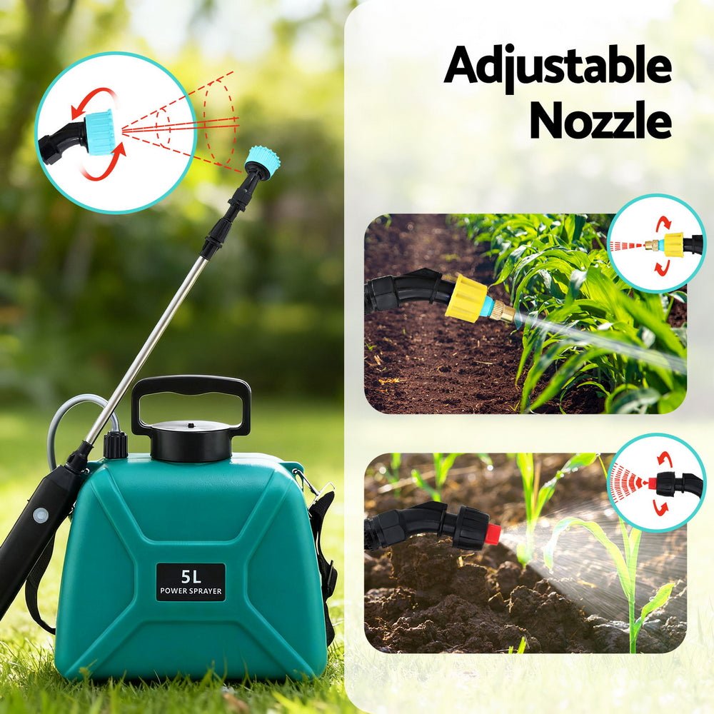 Giantz Weed Sprayer Garden Sprayer USB Charging Electric Shoulder Sprayer 5L - Home & Garden > Garden Tools > Herbicides - Rivercity House & Home Co. (ABN 18 642 972 209) - Affordable Modern Furniture Australia