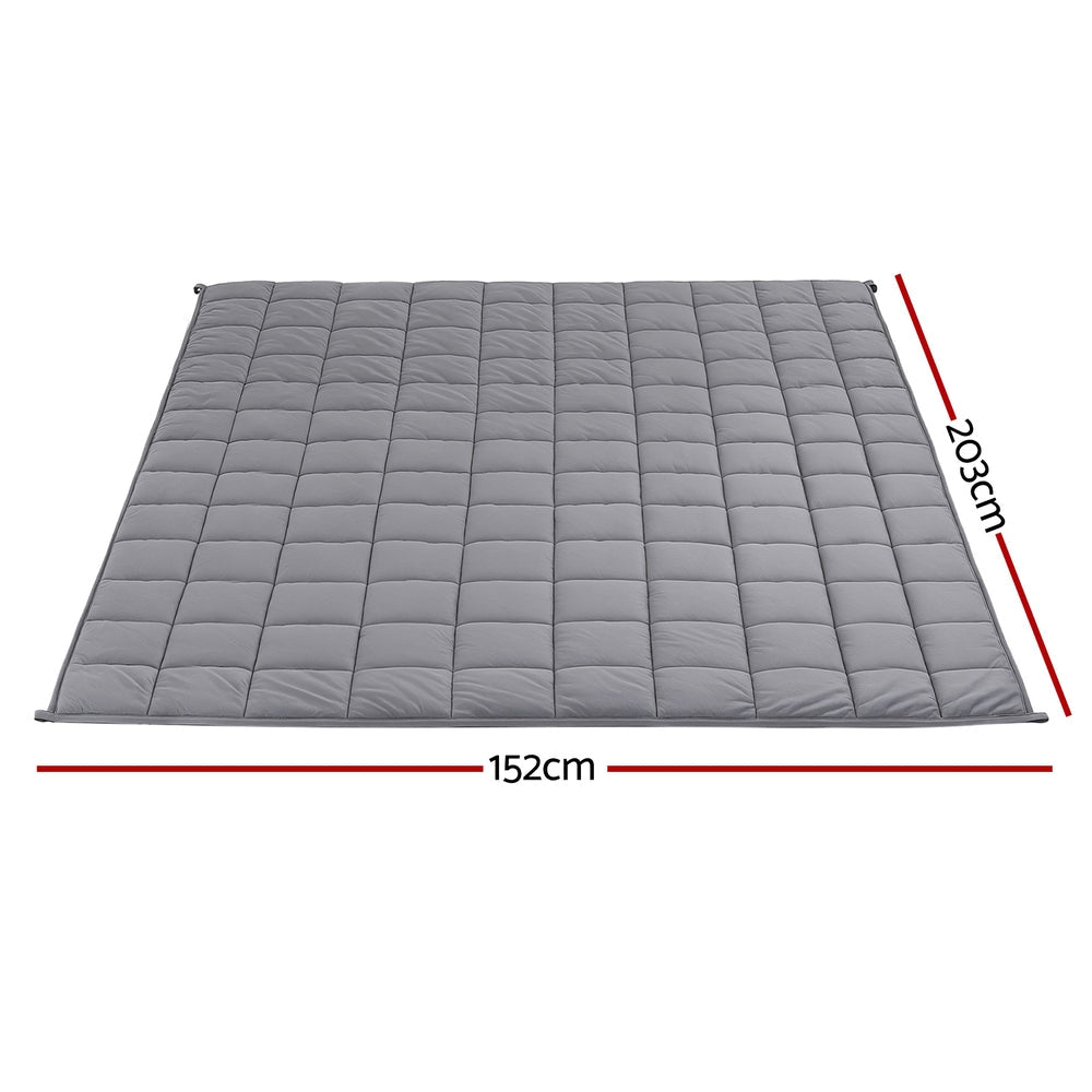 Giselle 11KG Weighted Blanket Adults Kid Anti Anxiety Gravity Blankets Sherpa Fleece - Home & Garden > Bedding > Blankets & Throws - Rivercity House & Home Co. (ABN 18 642 972 209) - Affordable Modern Furniture Australia