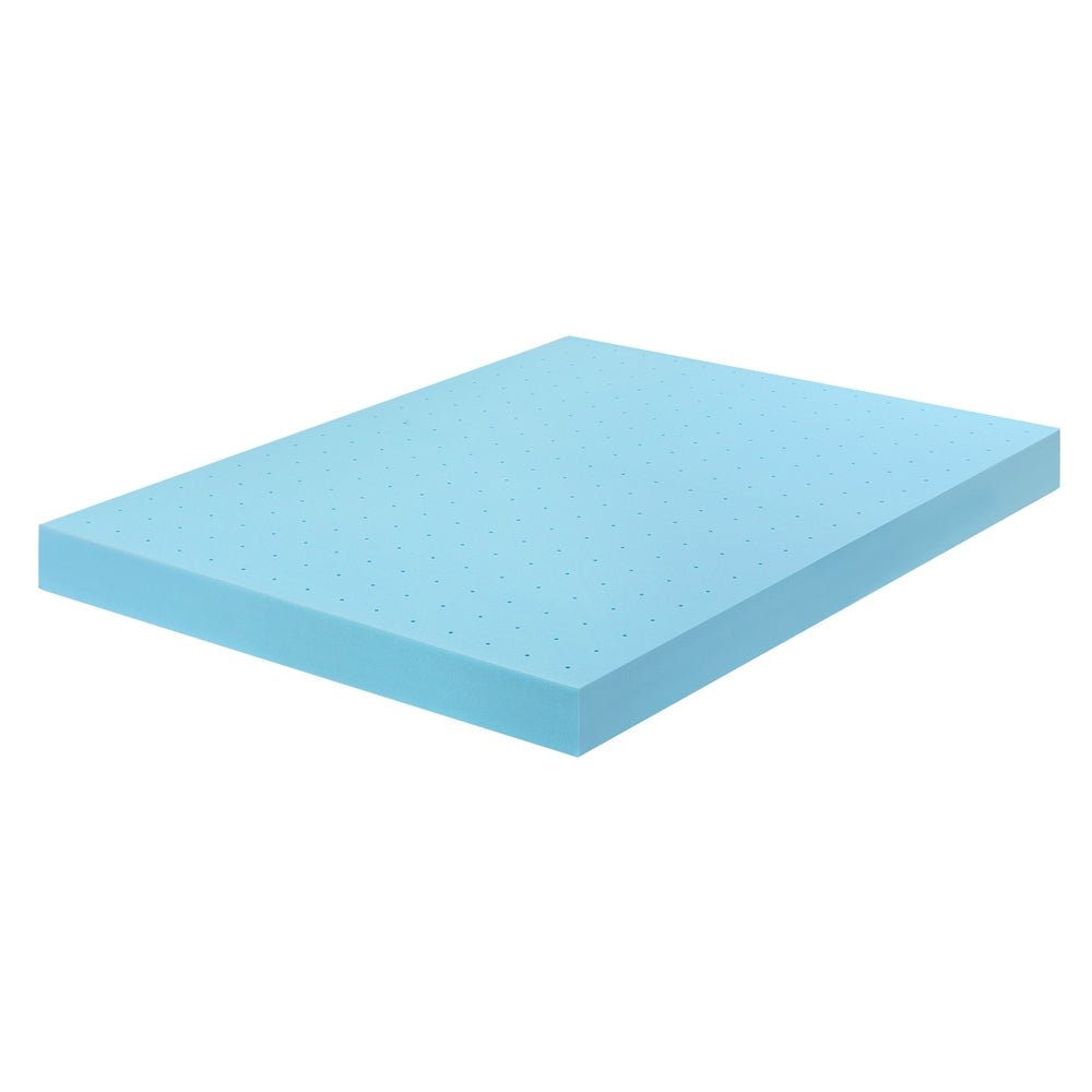 Giselle 12cm Memory Foam Mattress Topper Ventilated Cool Gel Bamboo Cover King - Furniture > Mattresses > Mattress Toppers - Rivercity House & Home Co. (ABN 18 642 972 209) - Affordable Modern Furniture Australia