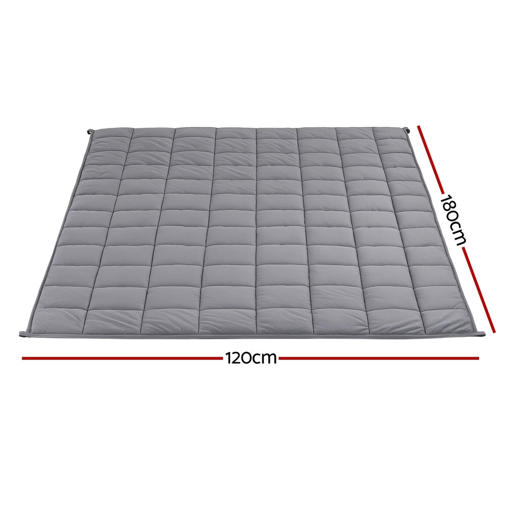 Giselle 5.5KG Weighted Blanket Adults Kid Anti Anxiety Gravity Blankets Sherpa Fleece - Home & Garden > Bedding > Blankets & Throws - Rivercity House & Home Co. (ABN 18 642 972 209) - Affordable Modern Furniture Australia