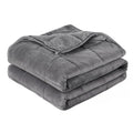 6.8KG Weighted Blanket for Adults and Kids Anti-Anxiety Gravity Blanket Sherpa Fleece - Grey