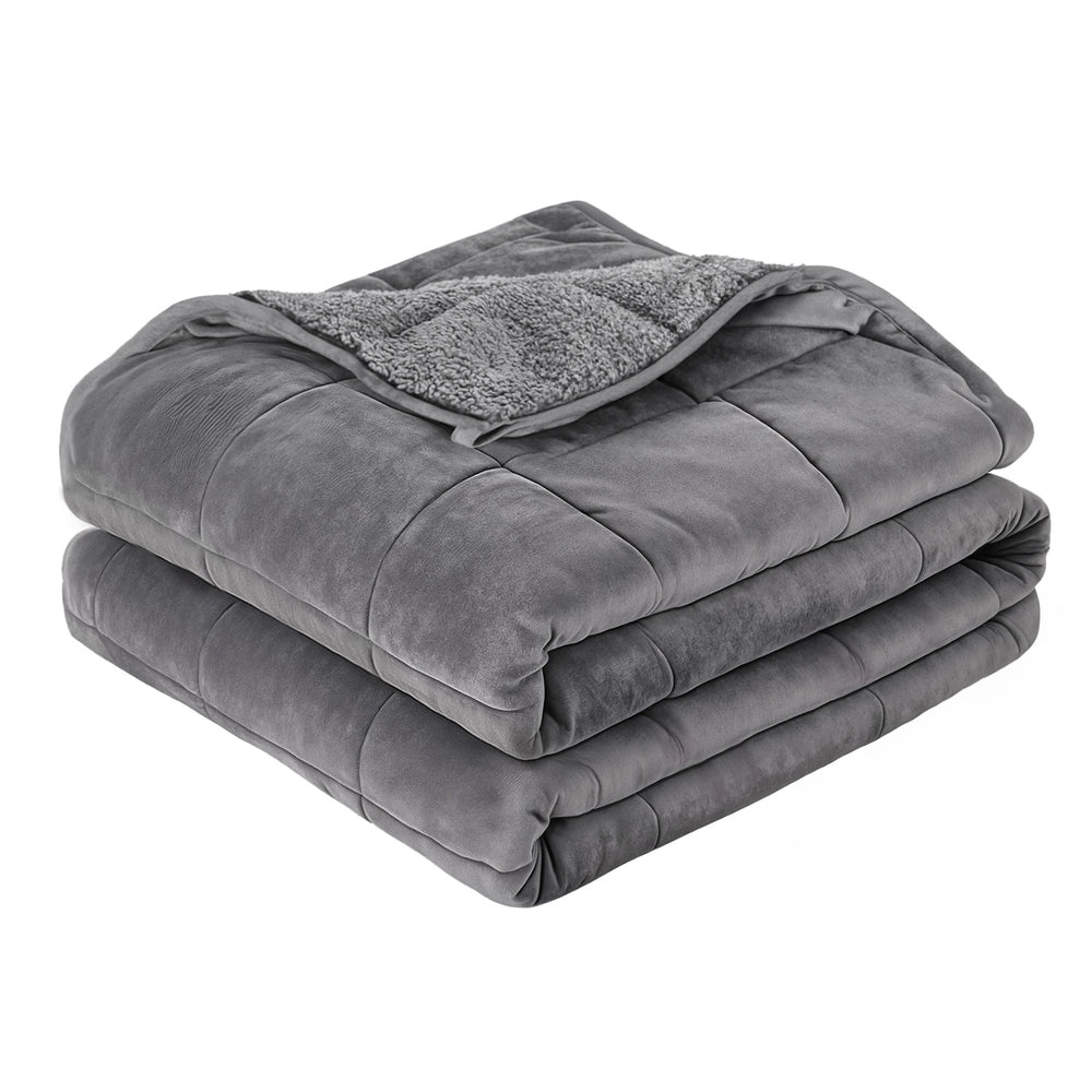 Giselle 6.8KG Weighted Blanket Adults Kid Anti Anxiety Gravity Blankets Sherpa Fleece - Home & Garden > Bedding > Blankets & Throws - Rivercity House & Home Co. (ABN 18 642 972 209) - Affordable Modern Furniture Australia