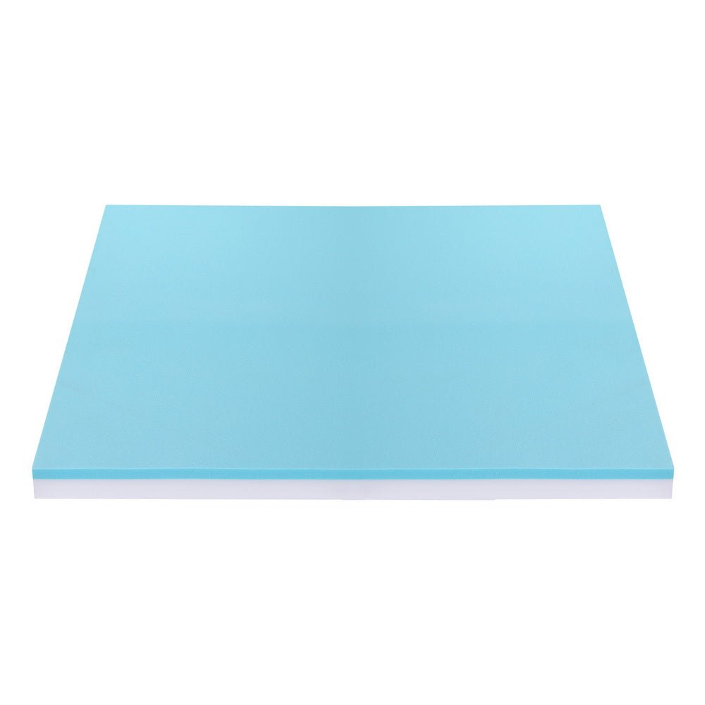 Giselle 8cm Memory Foam Mattress Topper Gel Dual Layer Foam Bamboo Queen - Furniture > Mattresses > Mattress Toppers - Rivercity House & Home Co. (ABN 18 642 972 209) - Affordable Modern Furniture Australia