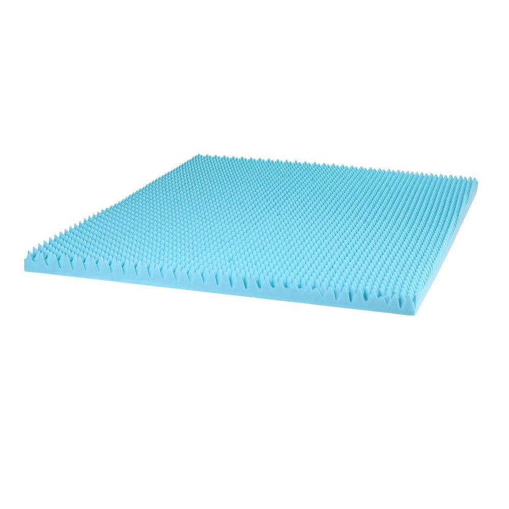Giselle 8cm Memory Foam Mattress Topper Gel Egg Crate Foam Bamboo Double - Furniture > Mattresses > Mattress Toppers - Rivercity House & Home Co. (ABN 18 642 972 209) - Affordable Modern Furniture Australia