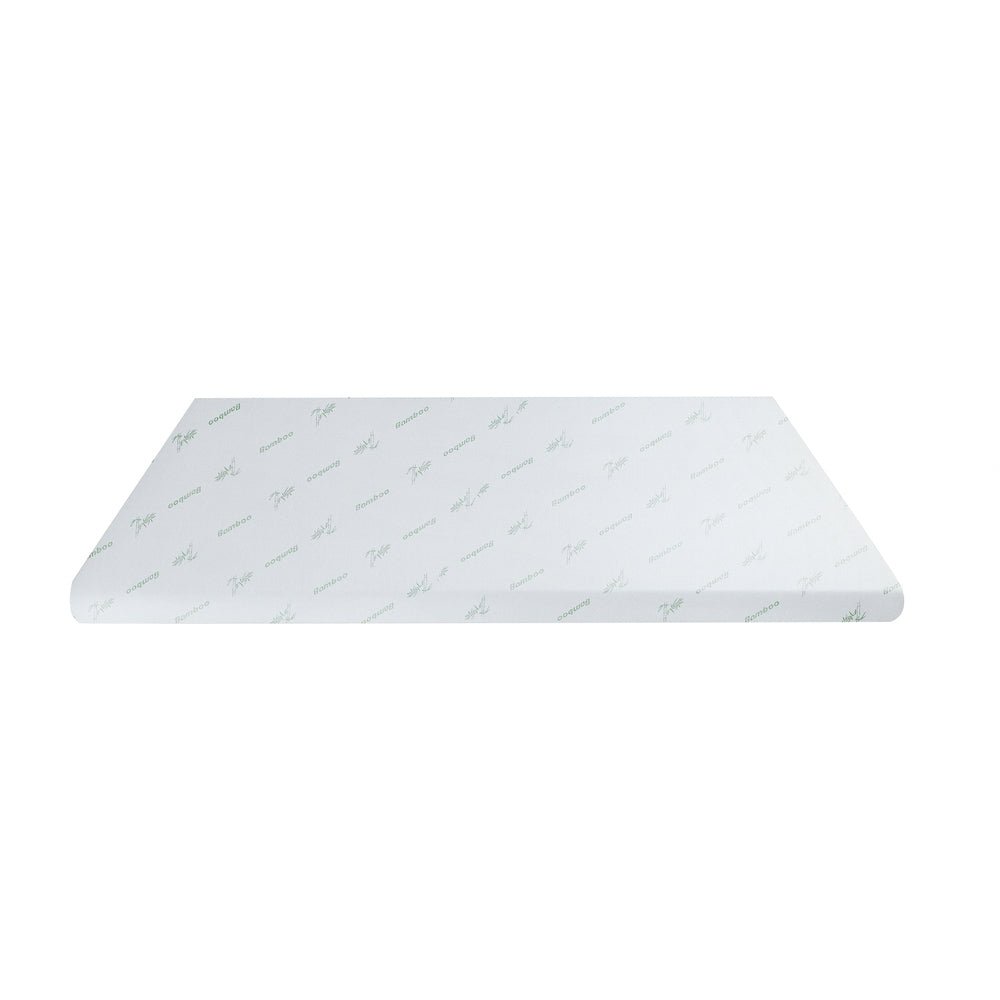 Giselle 8cm Memory Foam Mattress Topper Gel Egg Crate Foam Bamboo Single - Furniture > Mattresses > Mattress Toppers - Rivercity House & Home Co. (ABN 18 642 972 209) - Affordable Modern Furniture Australia