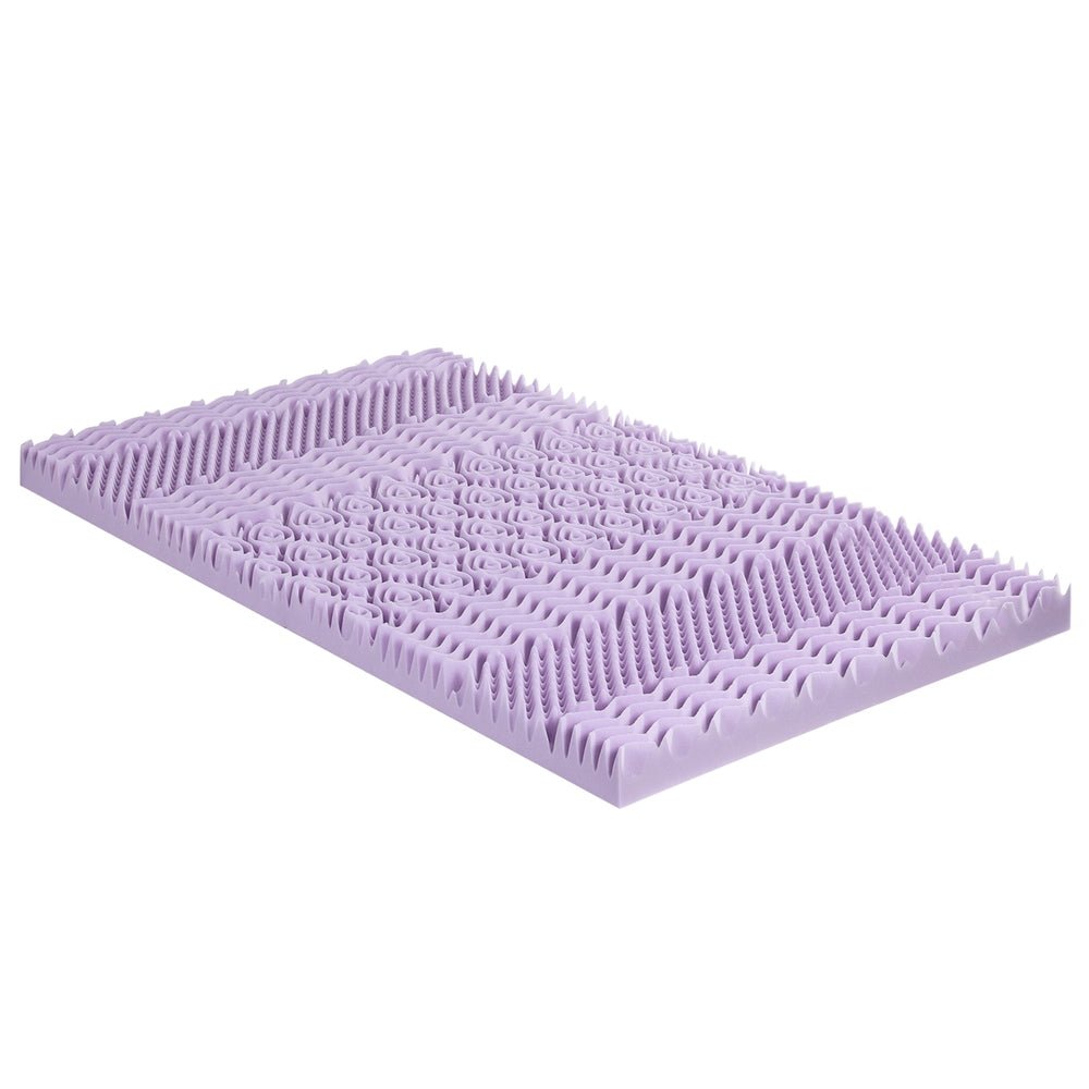 Giselle 8cm Memory Foam Mattress Topper Lavender Infused Bamboo Cover 7 - Zone King Single - Furniture > Mattresses > Mattress Toppers - Rivercity House & Home Co. (ABN 18 642 972 209) - Affordable Modern Furniture Australia