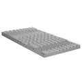 8cm 7-Zone Memory Foam Mattress Topper King Single - Graphite