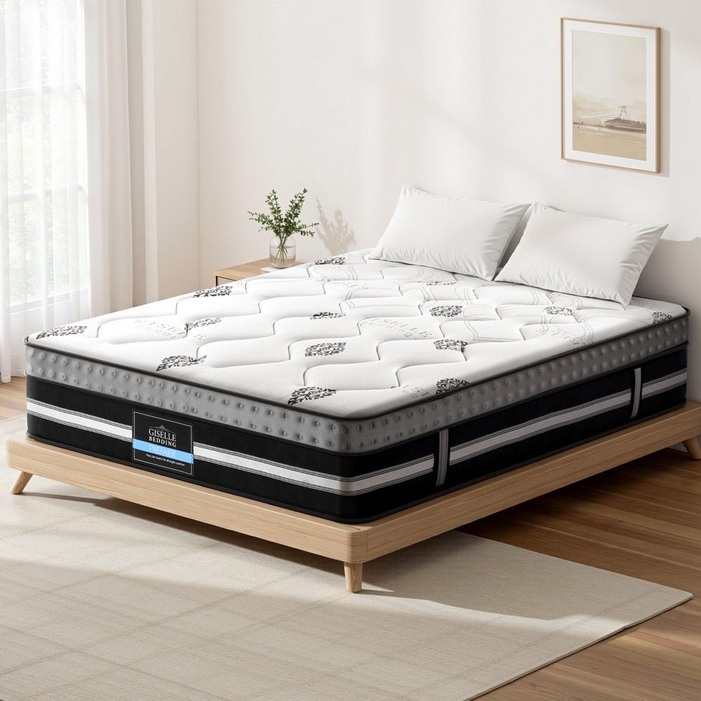 Giselle Bedding Double Mattress 35cm Bed in a Box Pocket Spring Gel Memory Foam - Furniture > Mattresses > Double Mattress - Rivercity House & Home Co. (ABN 18 642 972 209) - Affordable Modern Furniture Australia
