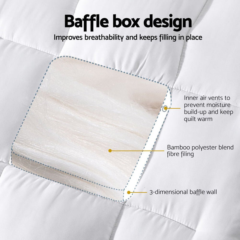 Giselle Bedding Mattress Topper Pillowtop Bamboo Cot - Home & Garden > Bedding - Rivercity House & Home Co. (ABN 18 642 972 209) - Affordable Modern Furniture Australia