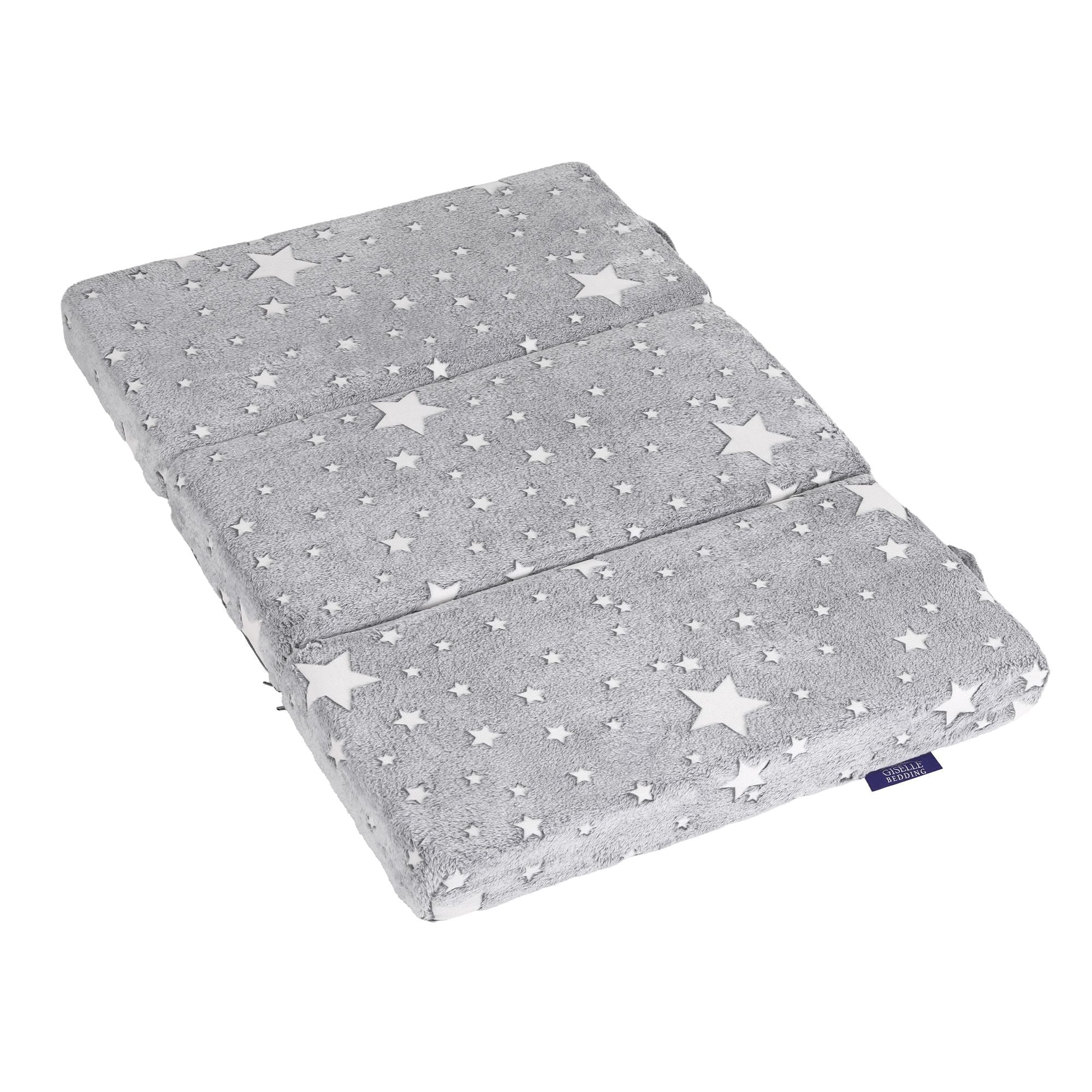 Giselle Bedding Tri-fold Foldable Cot Mattress 96.5x67x9cm with Glow-in-the-Dark Cover - Home & Garden > Bedding > Pillows - Rivercity House & Home Co. (ABN 18 642 972 209) - Affordable Modern Furniture Australia