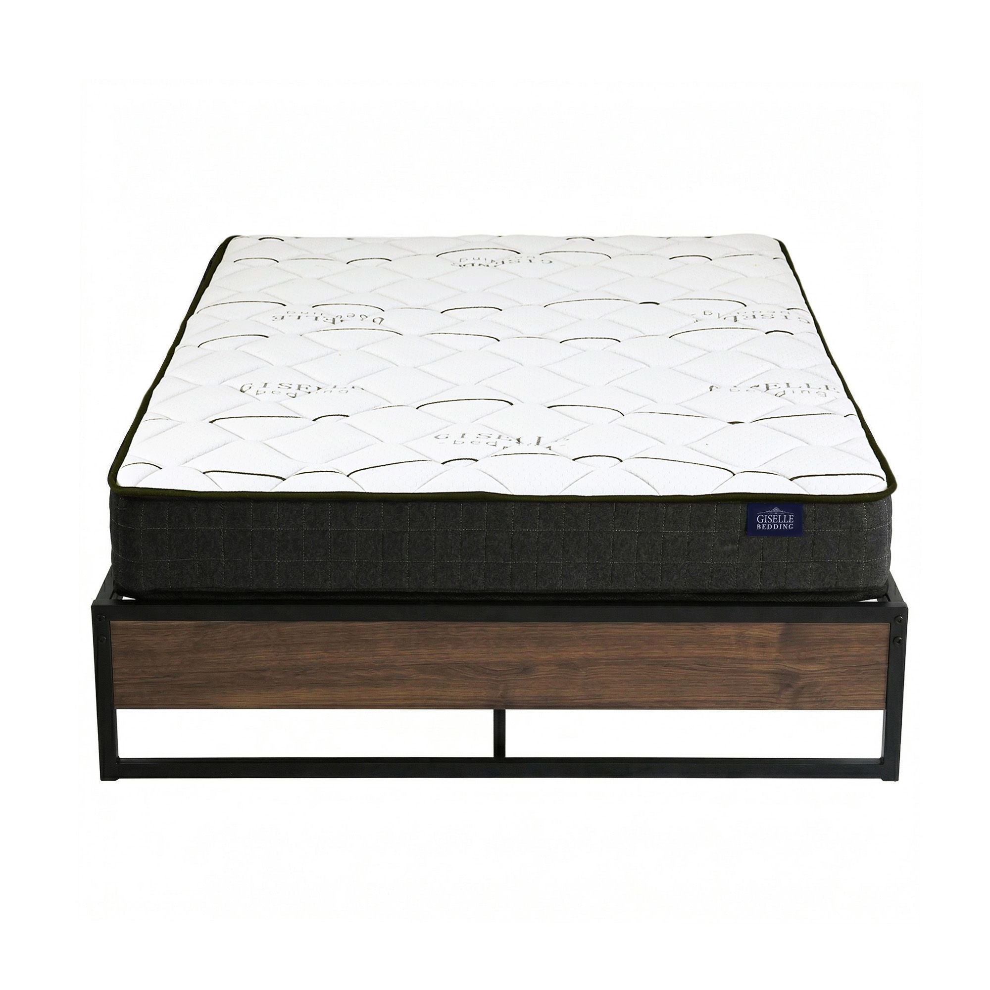 Giselle Double Mattress 16cm and Artiss Metal Bed Frame Set for Guest Rooms Studios - Furniture > Mattresses > Double Mattress - Rivercity House & Home Co. (ABN 18 642 972 209) - Affordable Modern Furniture Australia