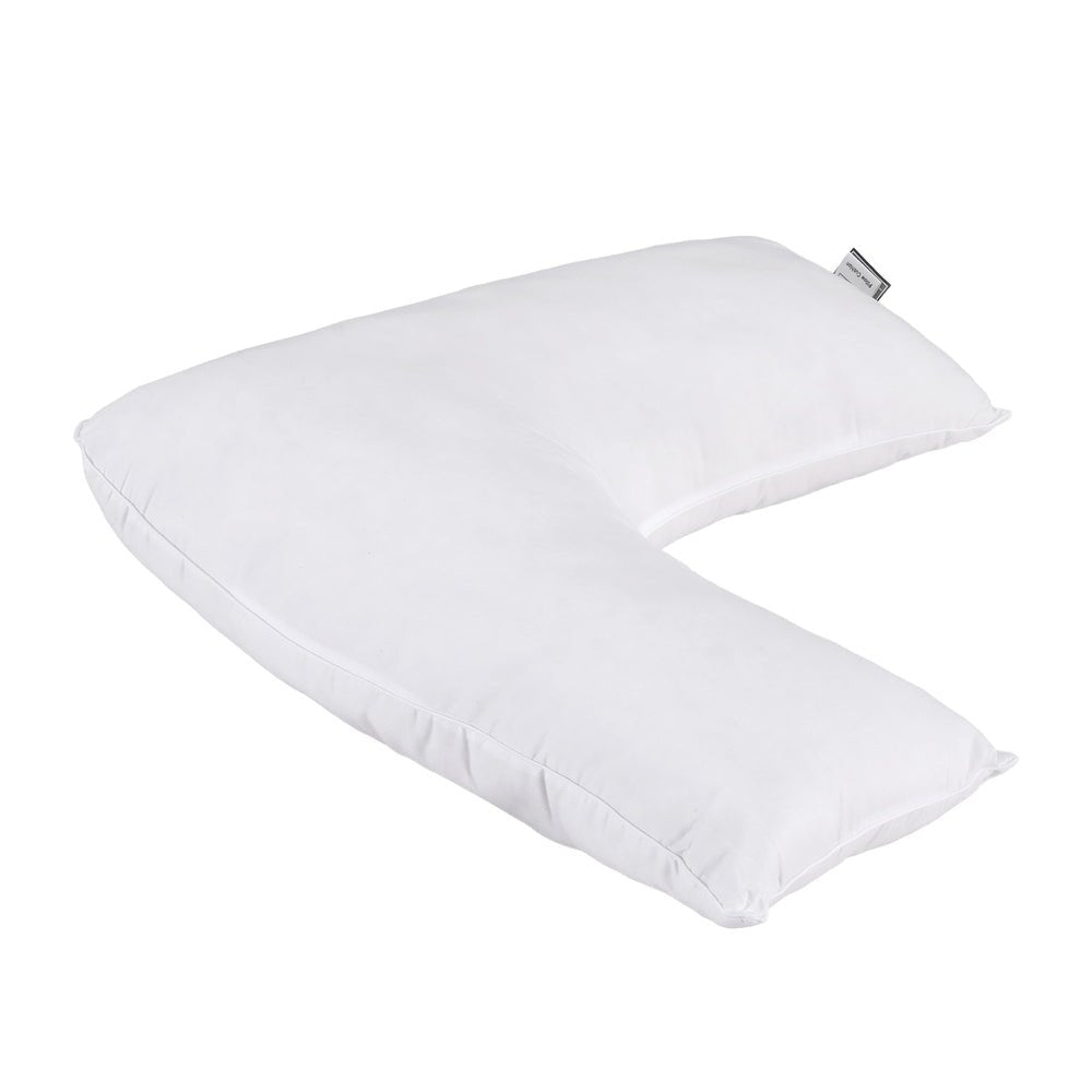 Giselle V Shape Boomerang Nursing Body Pillow Cushion - White - Home & Garden > Bedding > Pillows - Rivercity House & Home Co. (ABN 18 642 972 209) - Affordable Modern Furniture Australia
