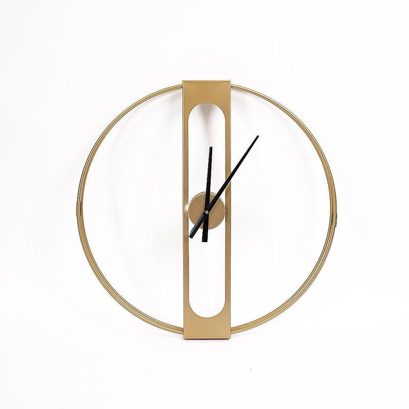 Gold Clover Metal Wall Clock - Home & Garden > Decor - Rivercity House & Home Co. (ABN 18 642 972 209) - Affordable Modern Furniture Australia