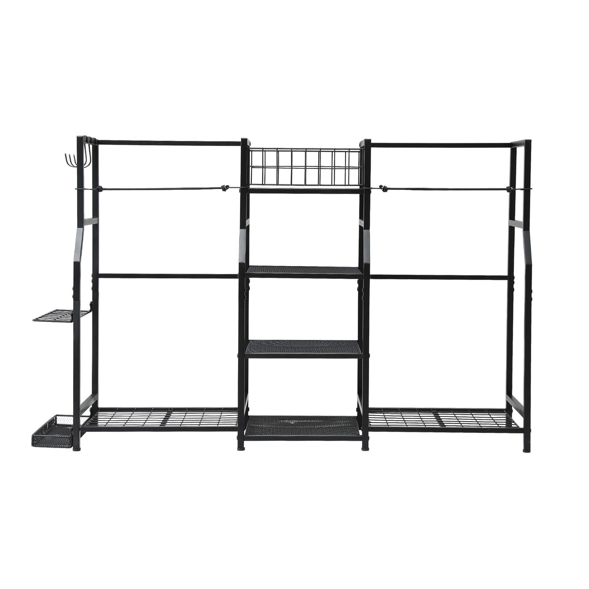 Golf Bag Storage Rack for 2 Bags and 16 Clubs - Black - Sports & Fitness > Exercise, Gym & Fitness > Gym Equipment & Accessories - Rivercity House & Home Co. (ABN 18 642 972 209) - Affordable Modern Furniture Australia