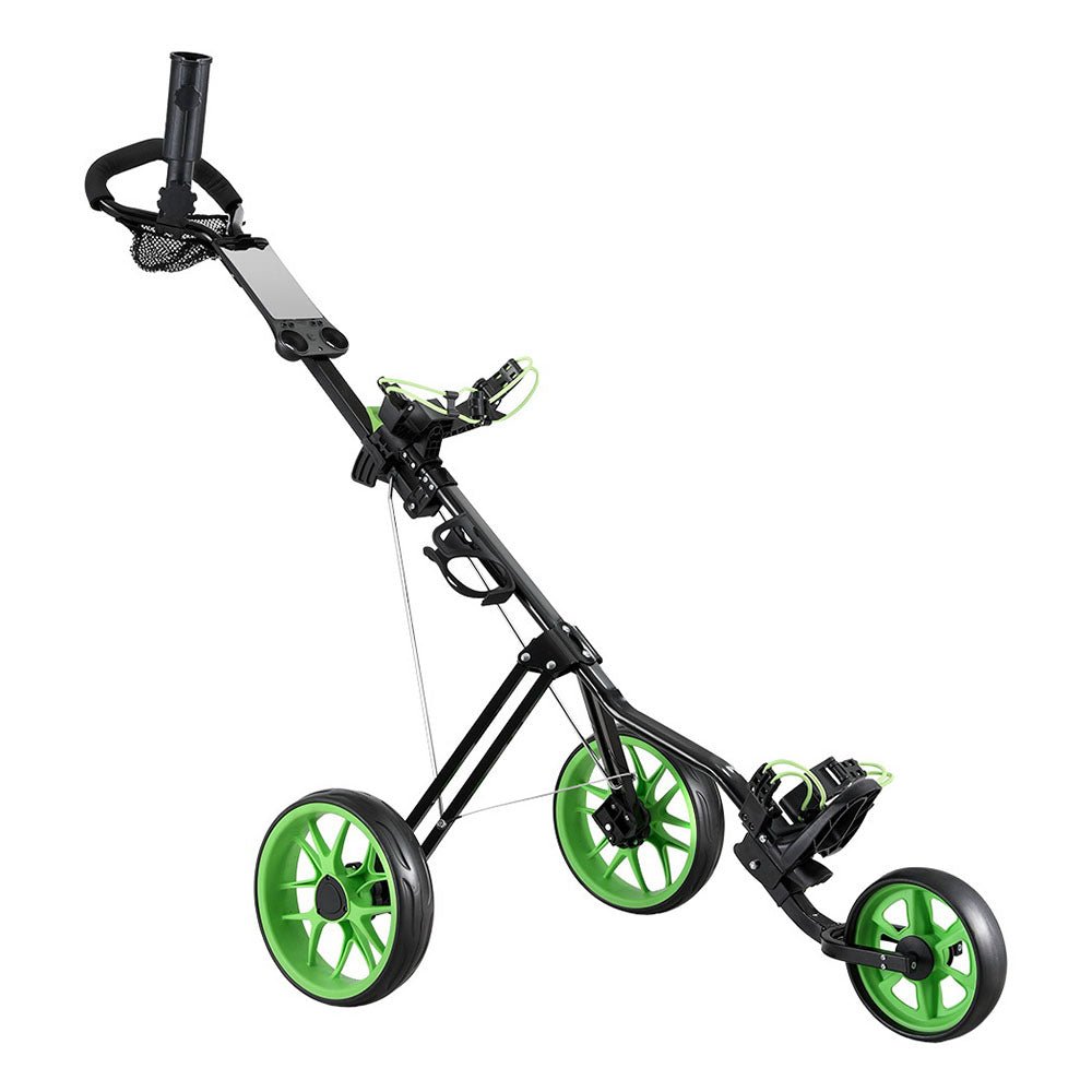Golf Buggy Quick Folding Trolley Golf Cart 3 Wheels Height Adjustable - Sports & Fitness > Golf - Rivercity House & Home Co. (ABN 18 642 972 209) - Affordable Modern Furniture Australia