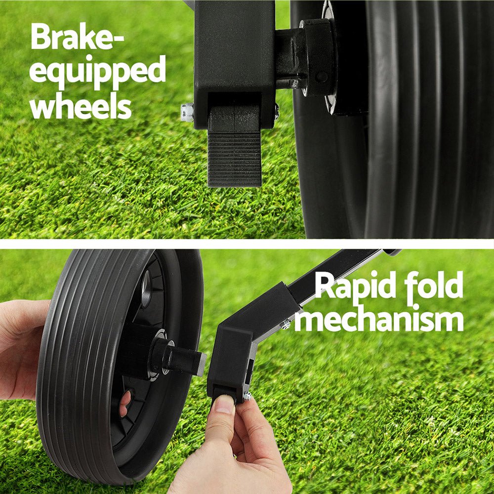 Golf Buggy Quick Folding Trolley Golf Cart Trolley 2 Wheels Cup Holder - Sports & Fitness > Golf - Rivercity House & Home Co. (ABN 18 642 972 209) - Affordable Modern Furniture Australia