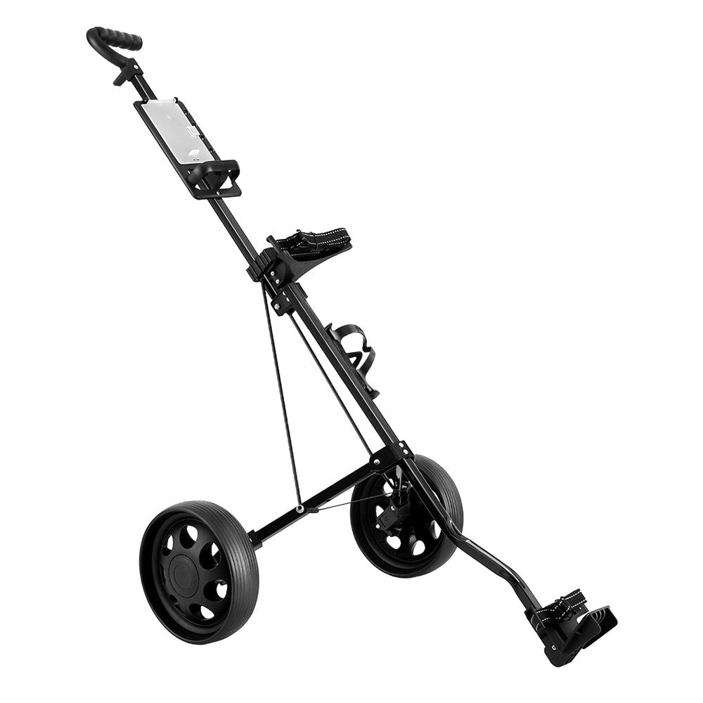 Golf Buggy Quick Folding Trolley Golf Cart Trolley 2 Wheels Cup Holder - Sports & Fitness > Golf - Rivercity House & Home Co. (ABN 18 642 972 209) - Affordable Modern Furniture Australia