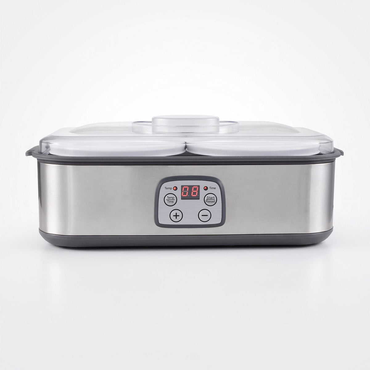 Greek Yoghurt Maker Machine with 2x960ml Large Tubs and Temp Control - Grey - Appliances > Kitchen Appliances > Speciality Appliances - Rivercity House & Home Co. (ABN 18 642 972 209) - Affordable Modern Furniture Australia