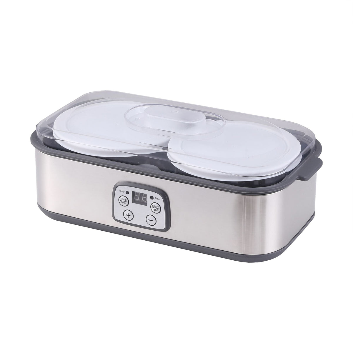 Greek Yoghurt Maker Machine with 2x960ml Large Tubs and Temp Control - Grey - Appliances > Kitchen Appliances > Speciality Appliances - Rivercity House & Home Co. (ABN 18 642 972 209) - Affordable Modern Furniture Australia