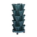 Garden Bed 5 Tier Vertical Garden Strawberry Stackable Planters Herbs Petunias