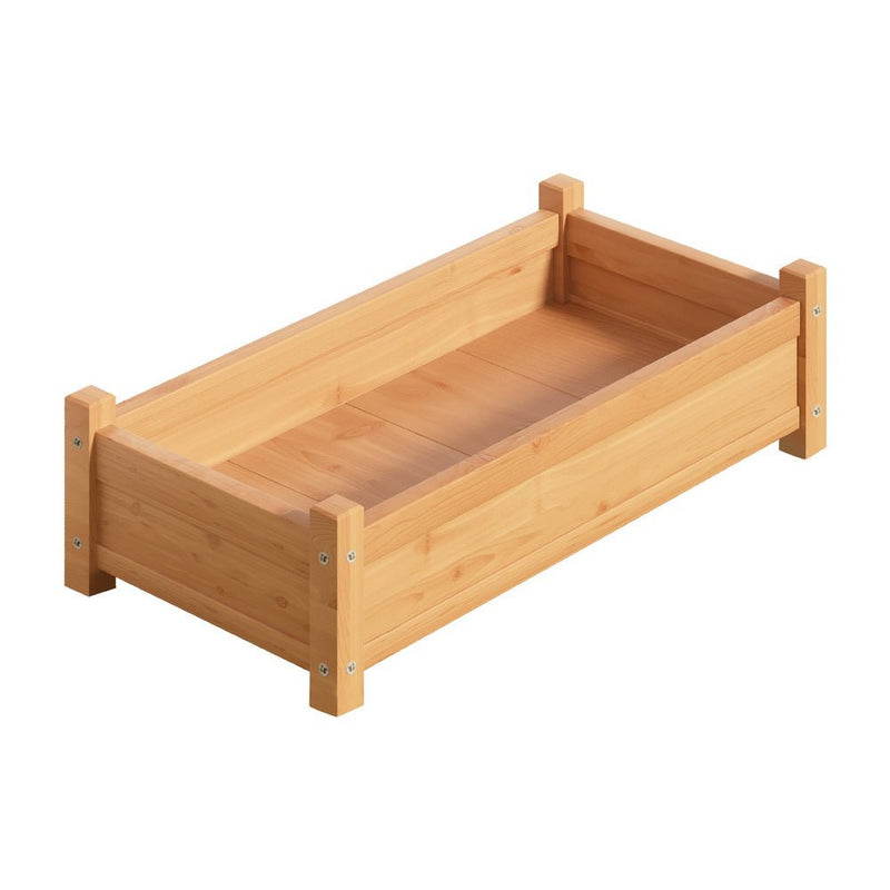 Green Fingers Garden Bed 65x33x16cm Wooden Planter Box Raised Container Growing - Home & Garden > Garden Beds > Garden Beds & Planters - Rivercity House & Home Co. (ABN 18 642 972 209) - Affordable Modern Furniture Australia