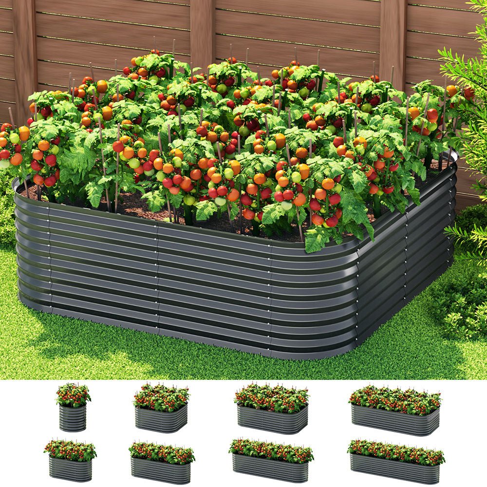 Green Fingers Garden Bed 9 In 1 Modular Planter Box 56CM height - Home & Garden > Garden Beds > Garden Beds & Planters - Rivercity House & Home Co. (ABN 18 642 972 209) - Affordable Modern Furniture Australia