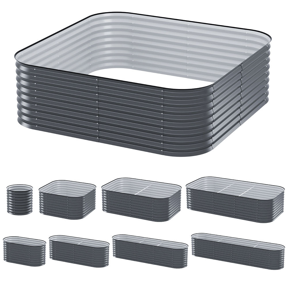 Green Fingers Garden Bed 9 In 1 Modular Planter Box 56CM height - Home & Garden > Garden Beds > Garden Beds & Planters - Rivercity House & Home Co. (ABN 18 642 972 209) - Affordable Modern Furniture Australia