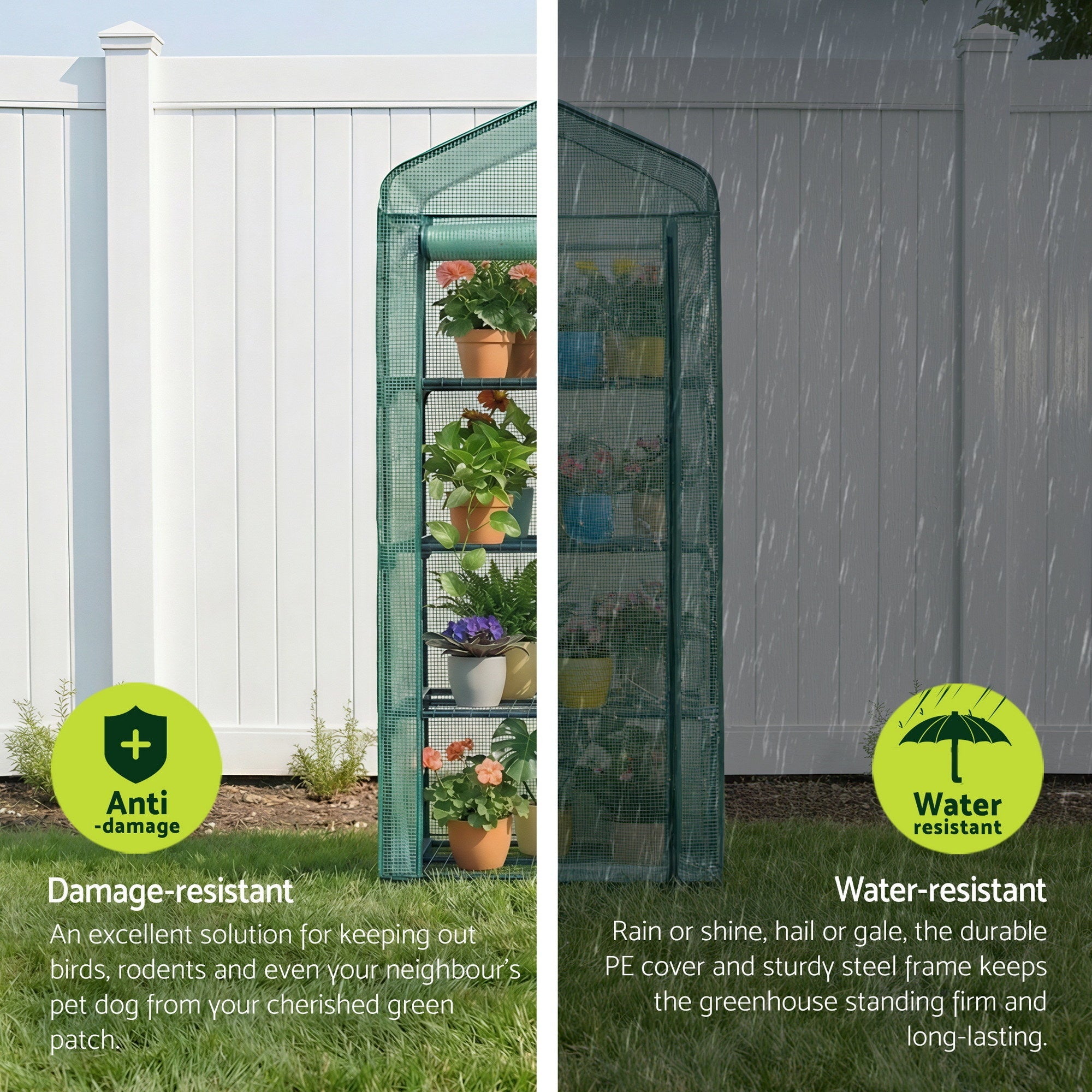 Greenhouse 4 Tiers Mini Green House Garden Bed 1.6x0.7x0.5M - Home & Garden > Greenhouses > Greenhouses & Accessories - Rivercity House & Home Co. (ABN 18 642 972 209) - Affordable Modern Furniture Australia