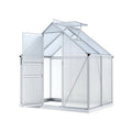 Premium Aluminium Polycarbonate Garden Storage Shed 1.3Mx1.9Mx2.0M - Greenhouse Green